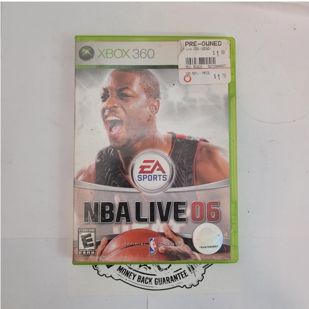 EA Sports NBA Live 06 Xbox 360 Basketball Video Game Dwyane Wade Cover
